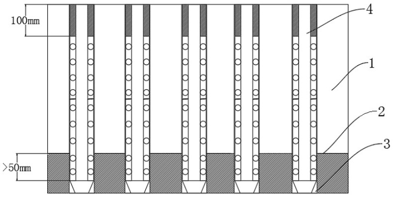 Construction method for grouting reinforcement of urban road roadbed in fly ash accumulation site