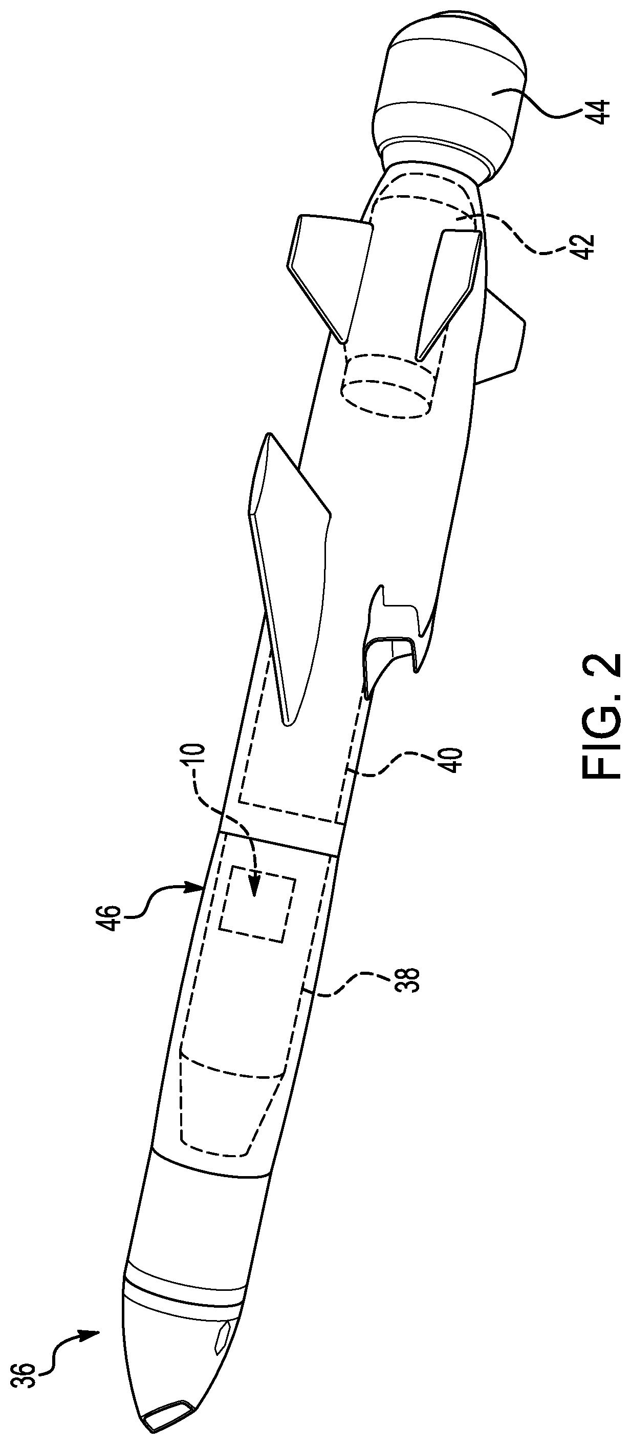 Cruise missile weapon active hazard mitigation system