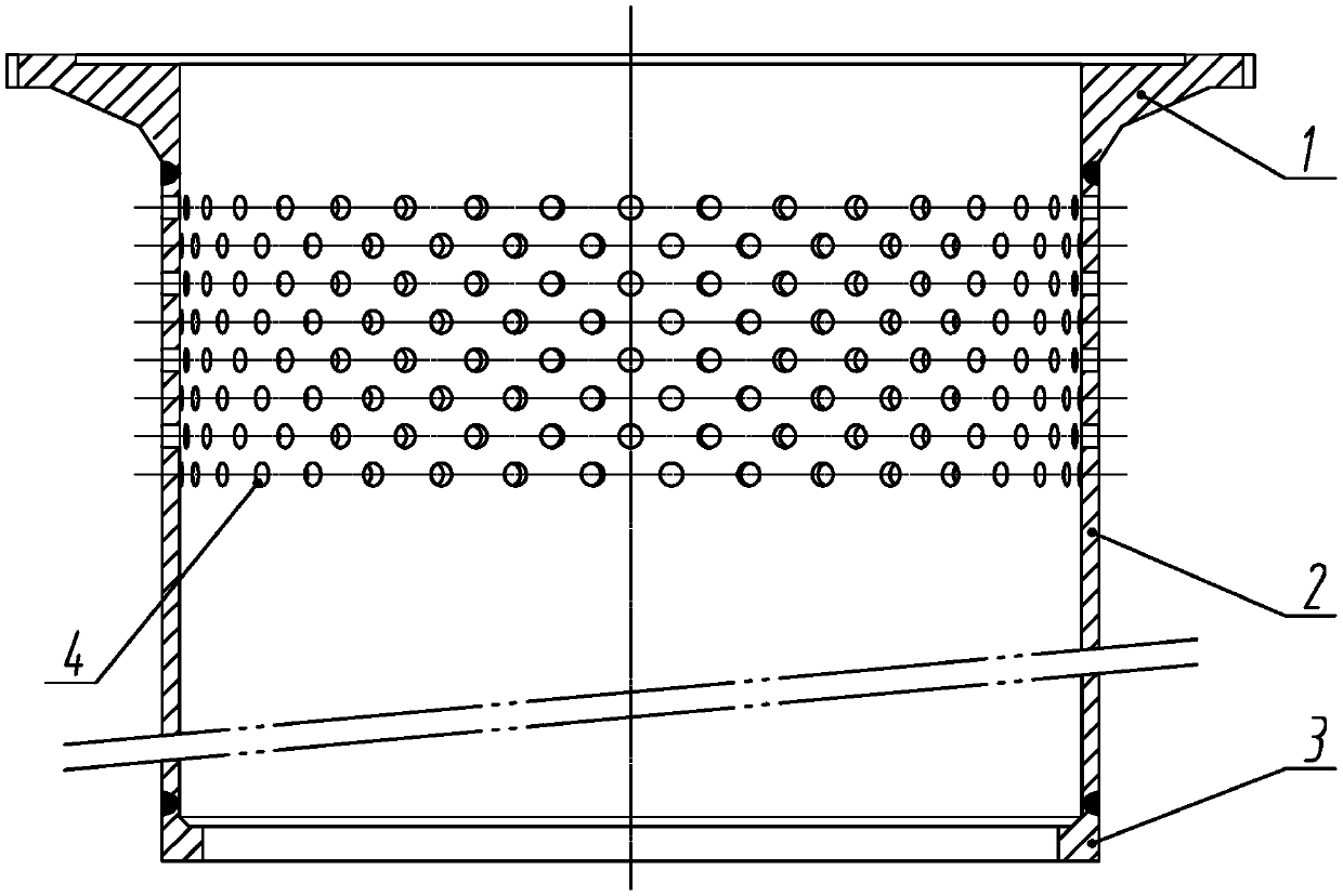 Method for forming reactor internal integral compression structure