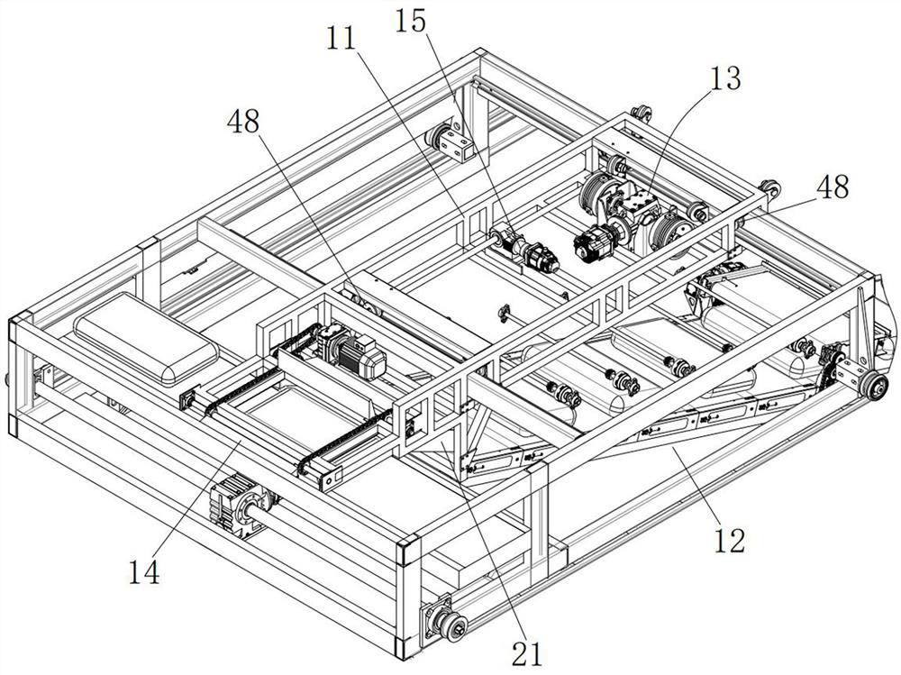 A truss-type unattended five-axis delivery robot