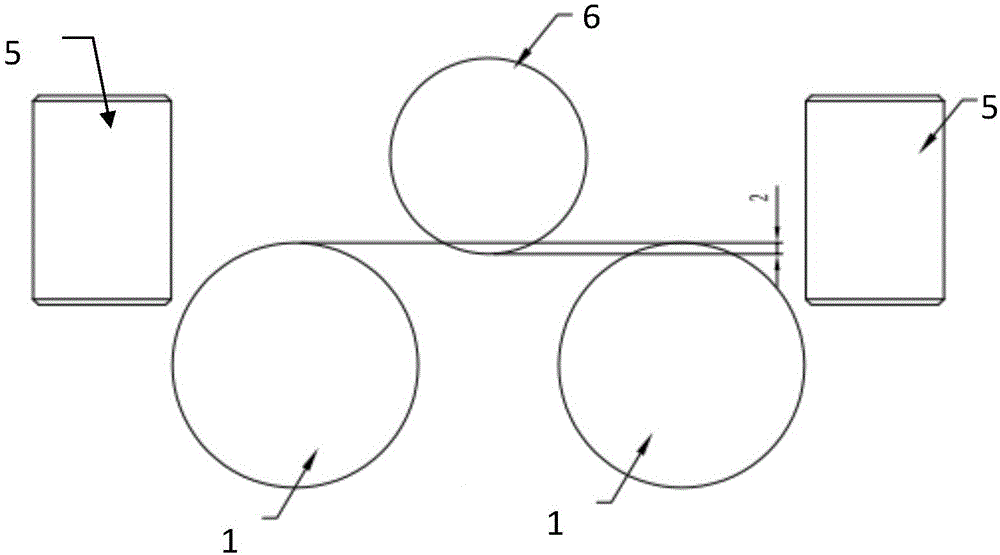 Auxiliary orienting device for conveying belted layer