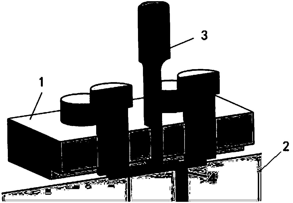 Method for determining creep parameter of material by fixed straight bar small specimen creep test