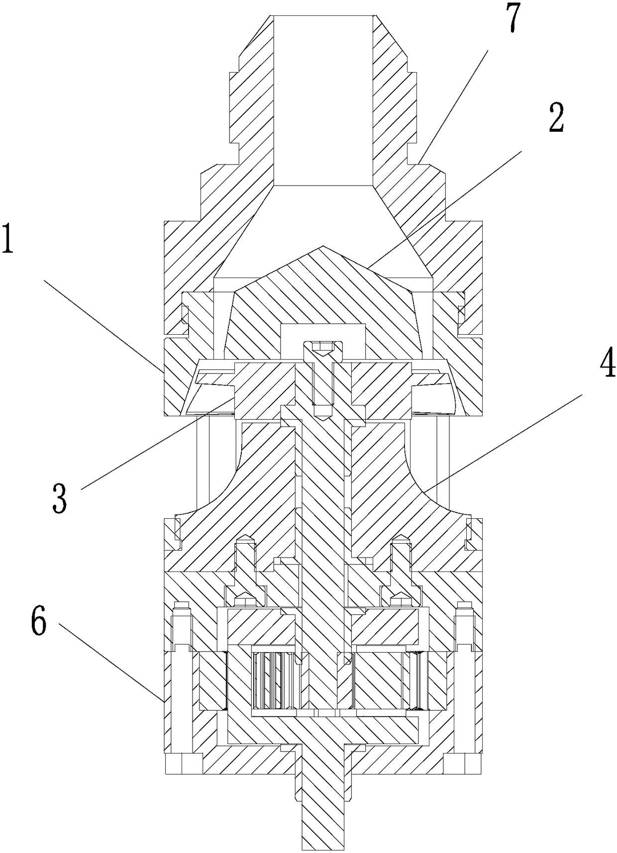 Cleaning device for inner walls of steel pipes