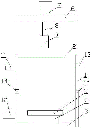 Automobile door panel heat exposure simulation test device