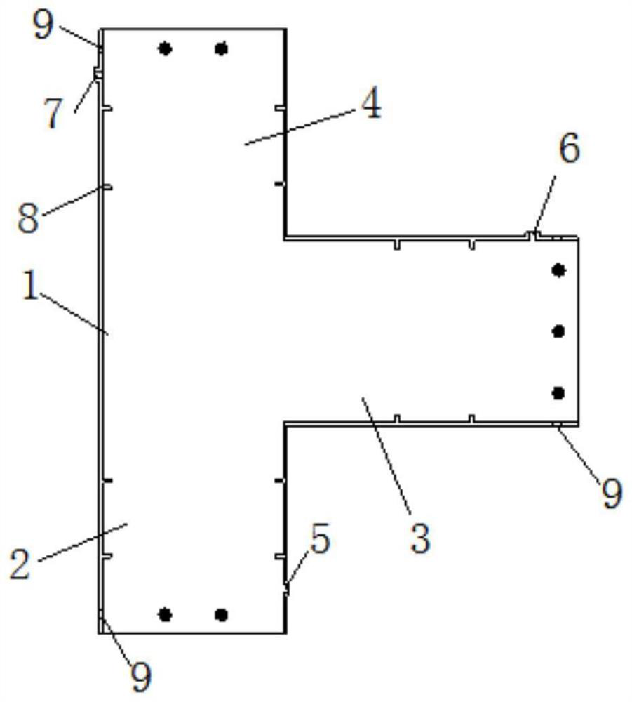 Bamboo-wood structure beam column joint and method