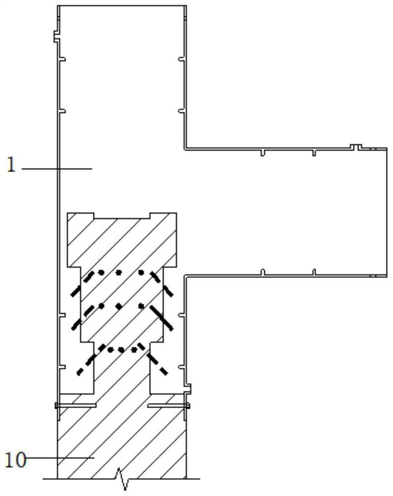 Bamboo-wood structure beam column joint and method