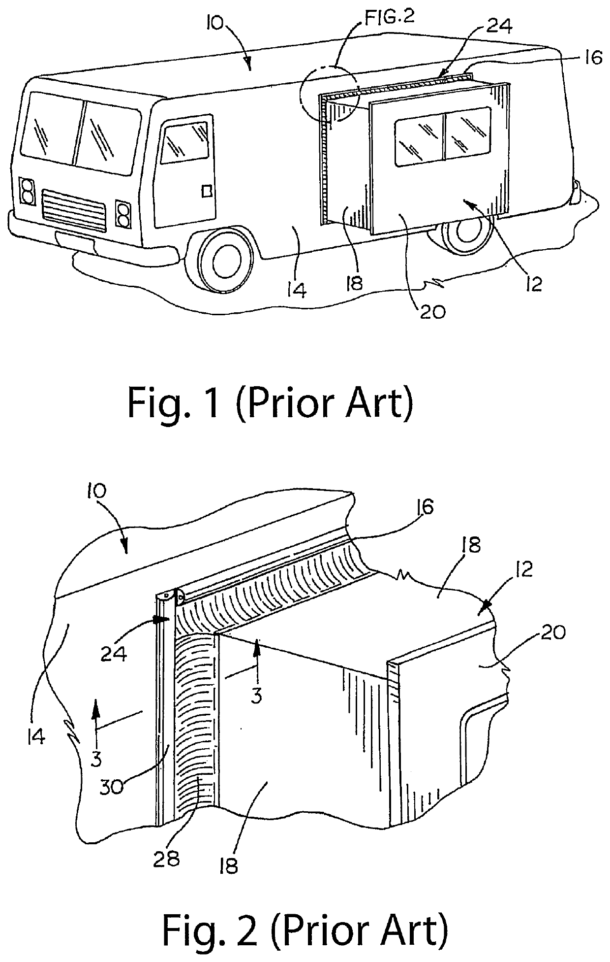 Bottom seal for use with rv slide out rooms