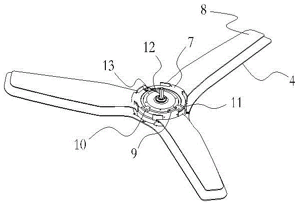 Ceiling fan with changeable fan blades