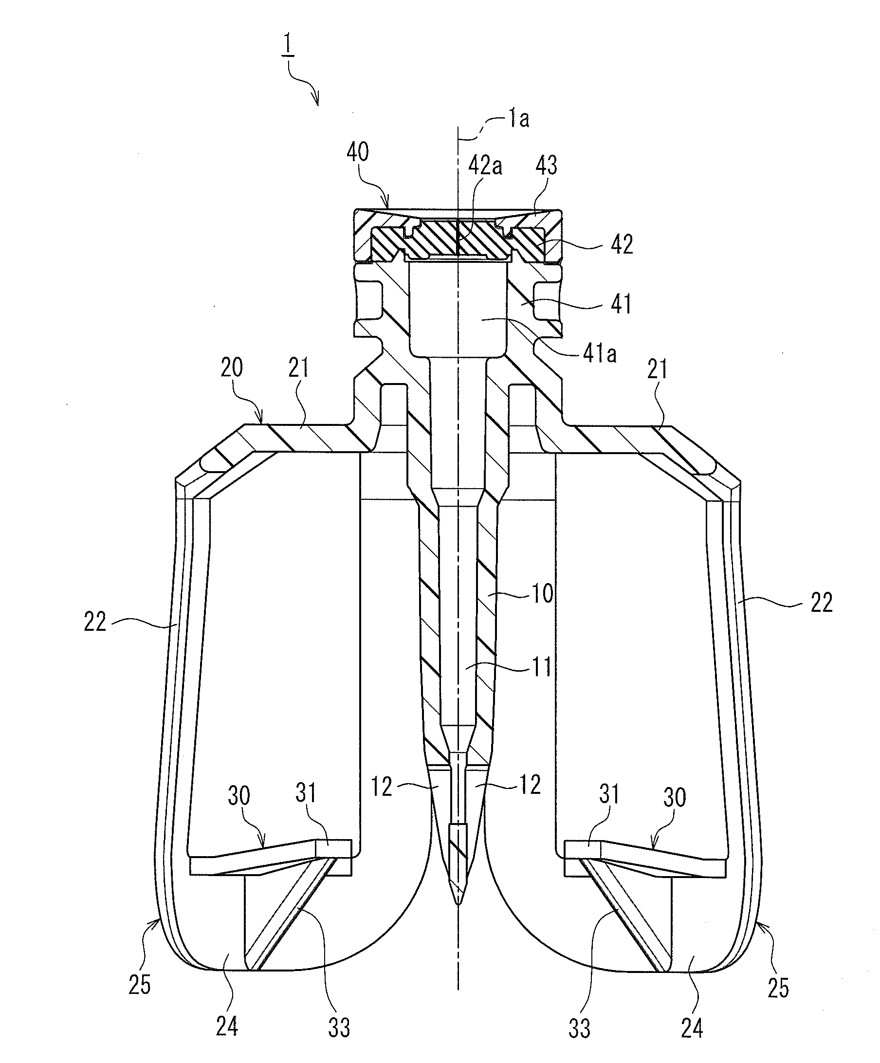 Puncture needle adapter