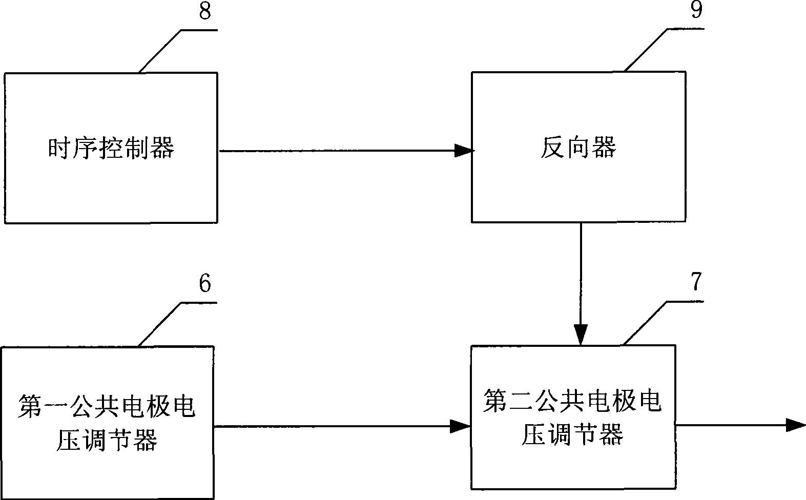 Method and device for improving image retention of thin film transistor LCD