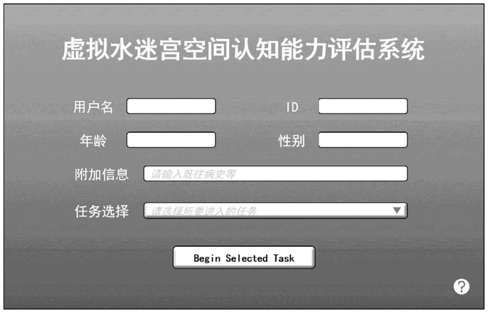 Space cognitive ability intelligent evaluation system and method based on virtual reality