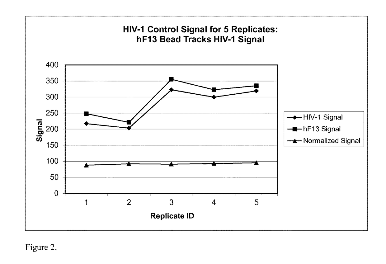 Human factor XIII as a normalization control for immunoassays