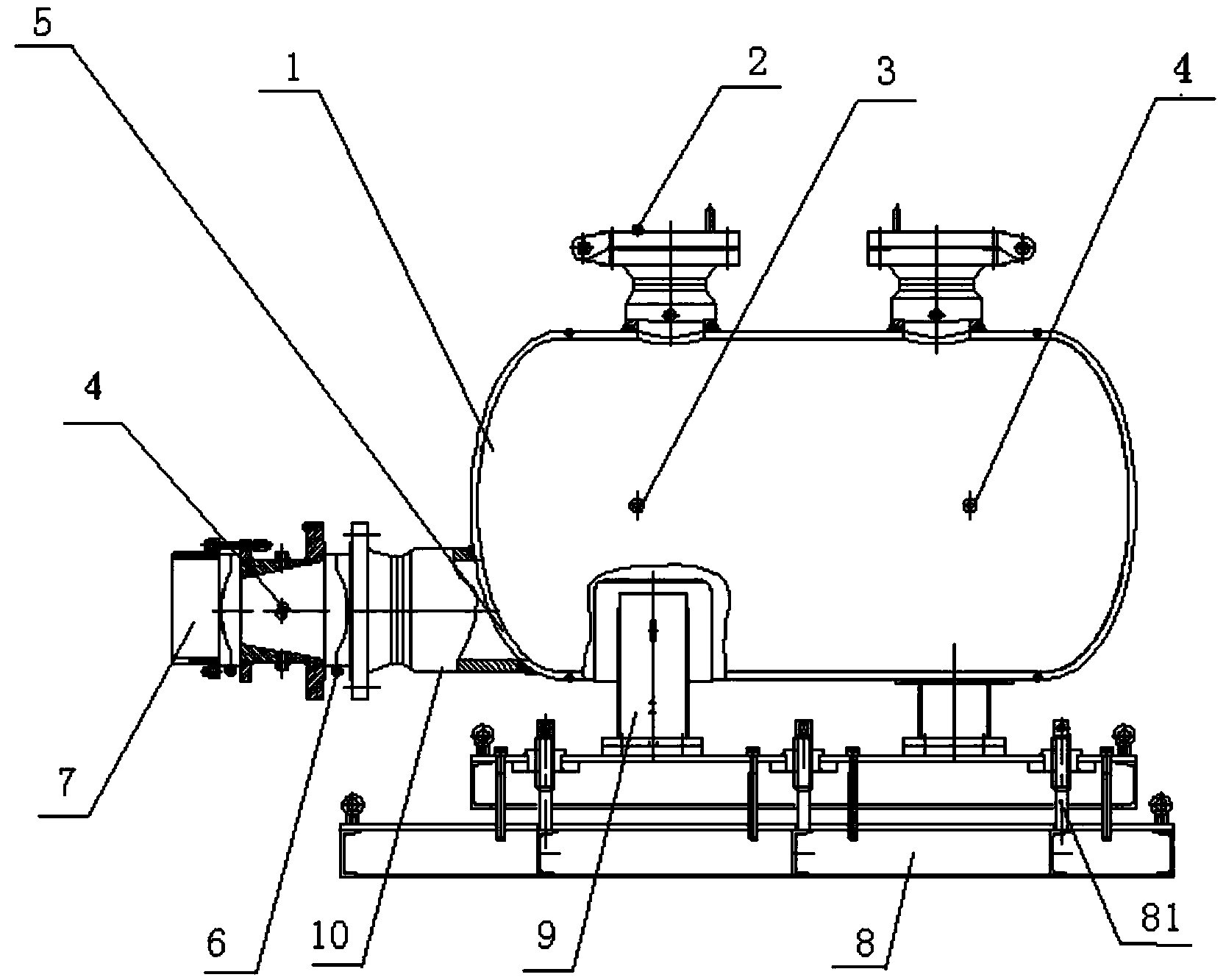 Simulation experimental method for dynamic effect of coal and gas outburst