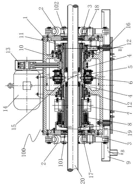 Ultrasonic flaw-detecting machine for steel pipes