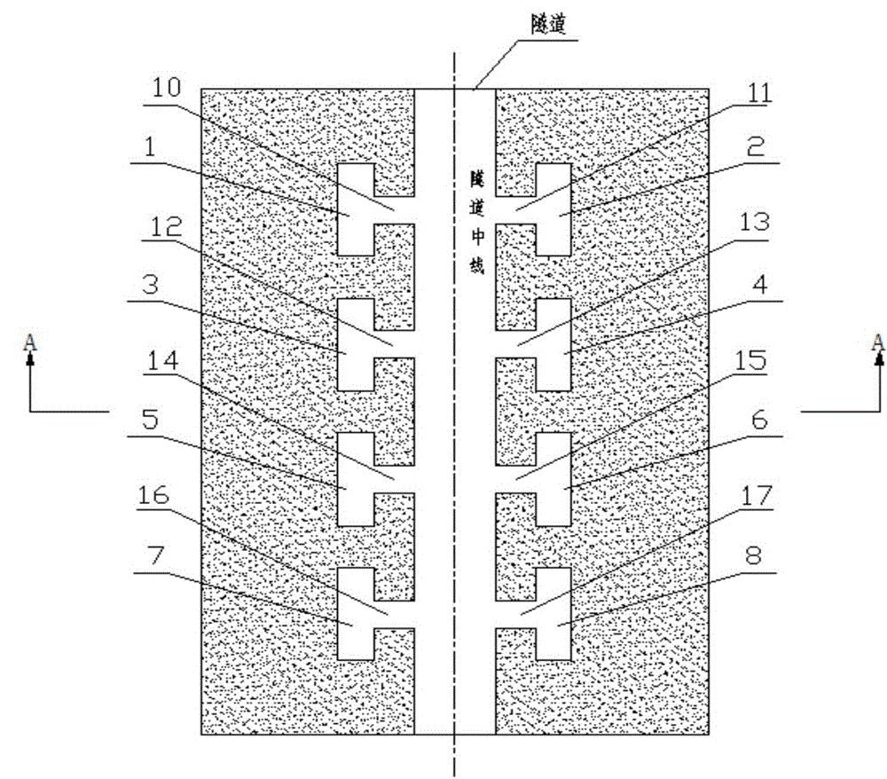 Enlarged chamber alleviation structure on end part of high-speed railway tunnel