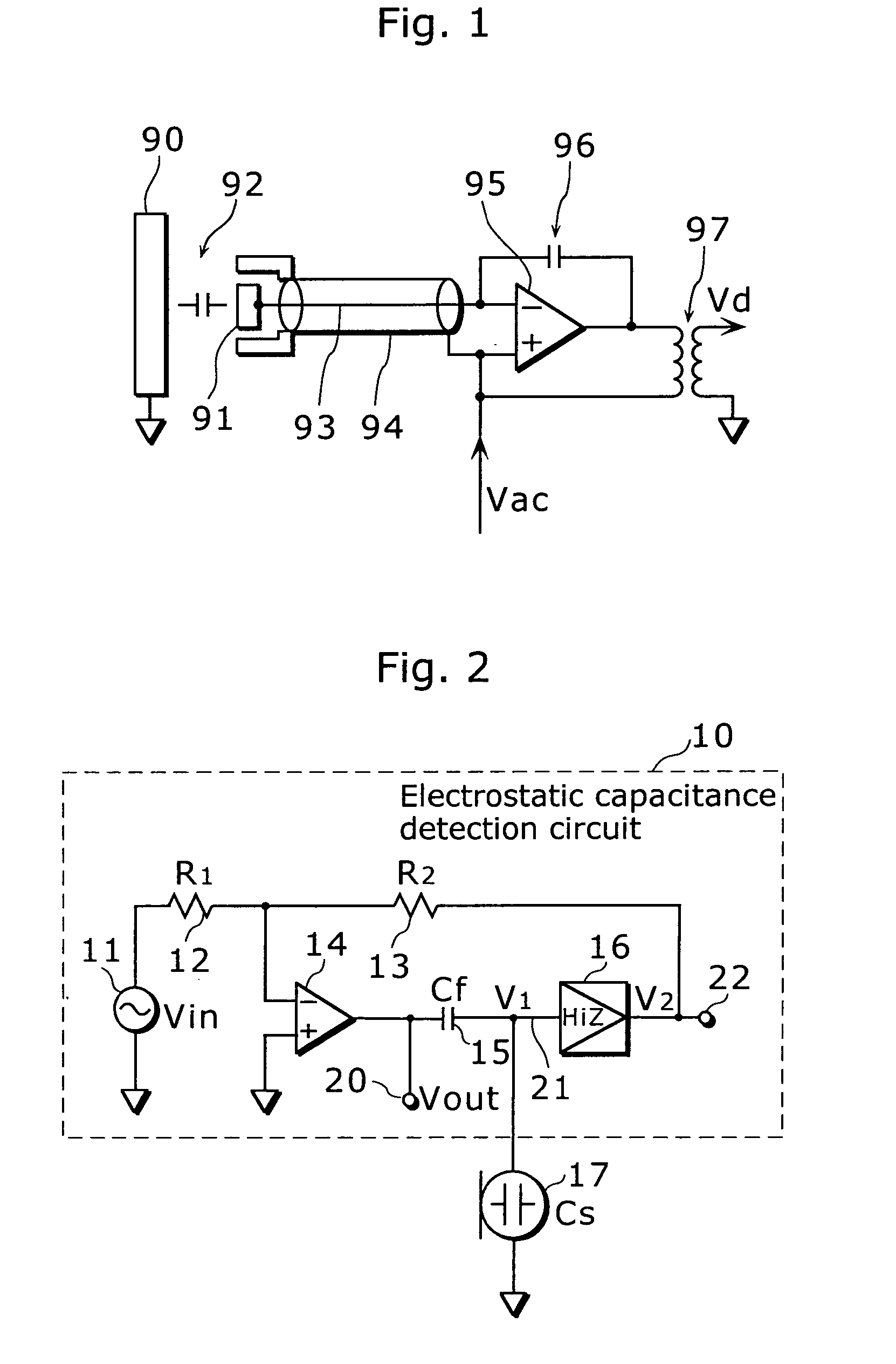 Impedance measuring circuit and capacitance measuring circuit