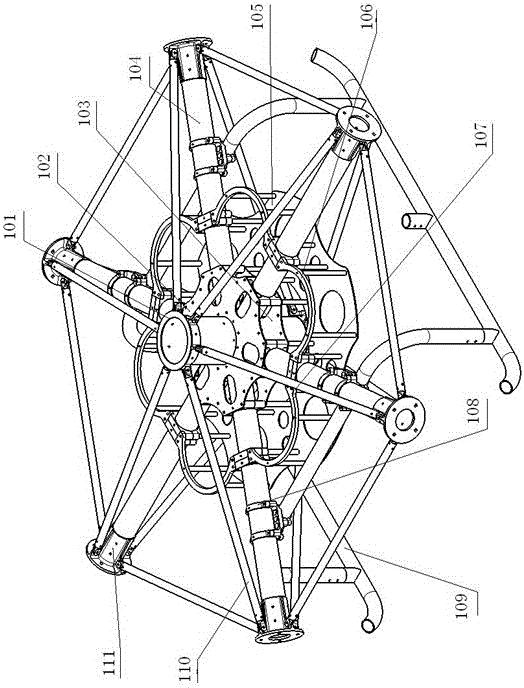 Long-endurance heavy-load oil-drive direct-driven agricultural plant protection unmanned aerial vehicle