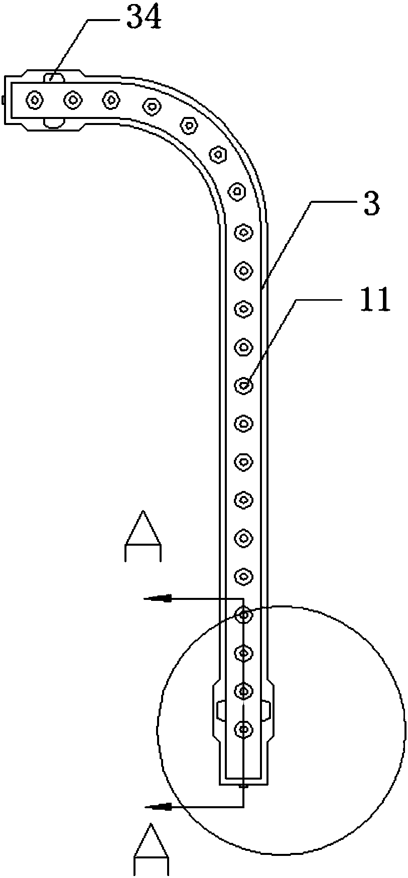 Heat exchanger water sprinkling device, air-conditioner outdoor unit and air-conditioner