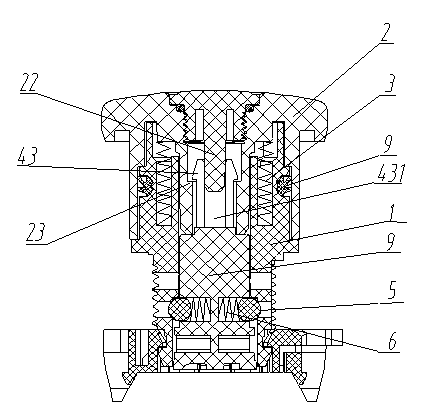 Scram button switch