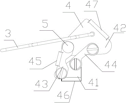 LED lamp opening and closing structure with support effect