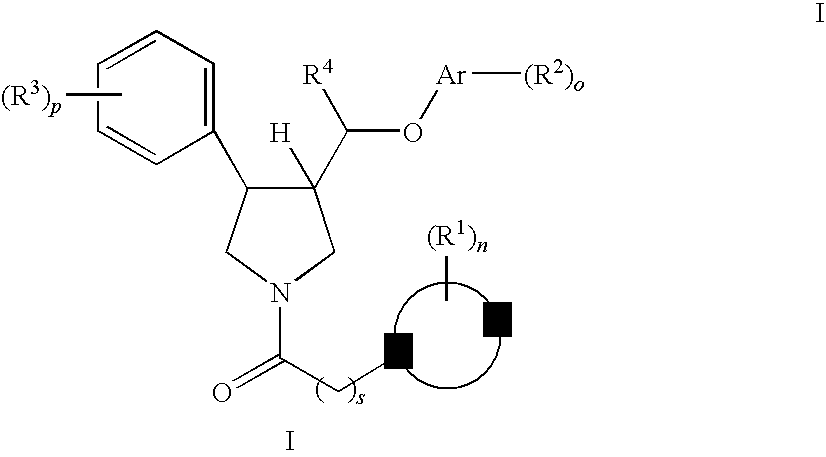 Pyrrolidine aryl-ether as NK3 receptor antagonists