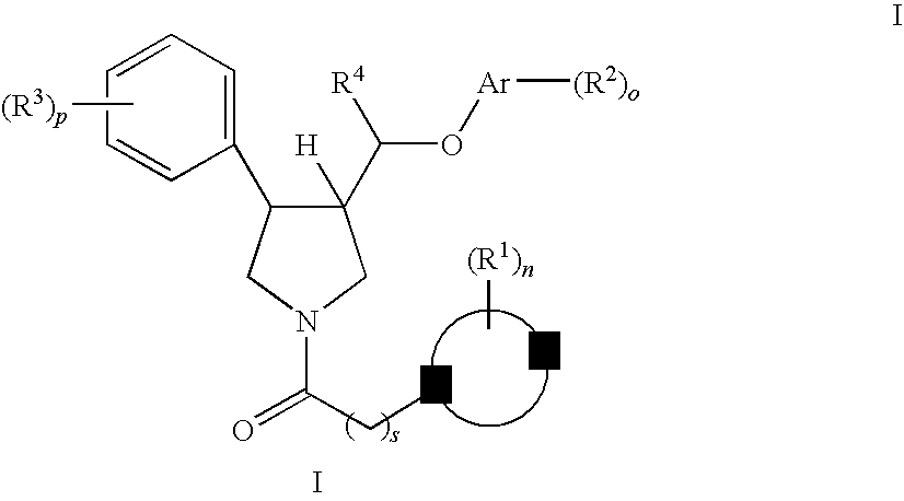 Pyrrolidine aryl-ether as NK3 receptor antagonists