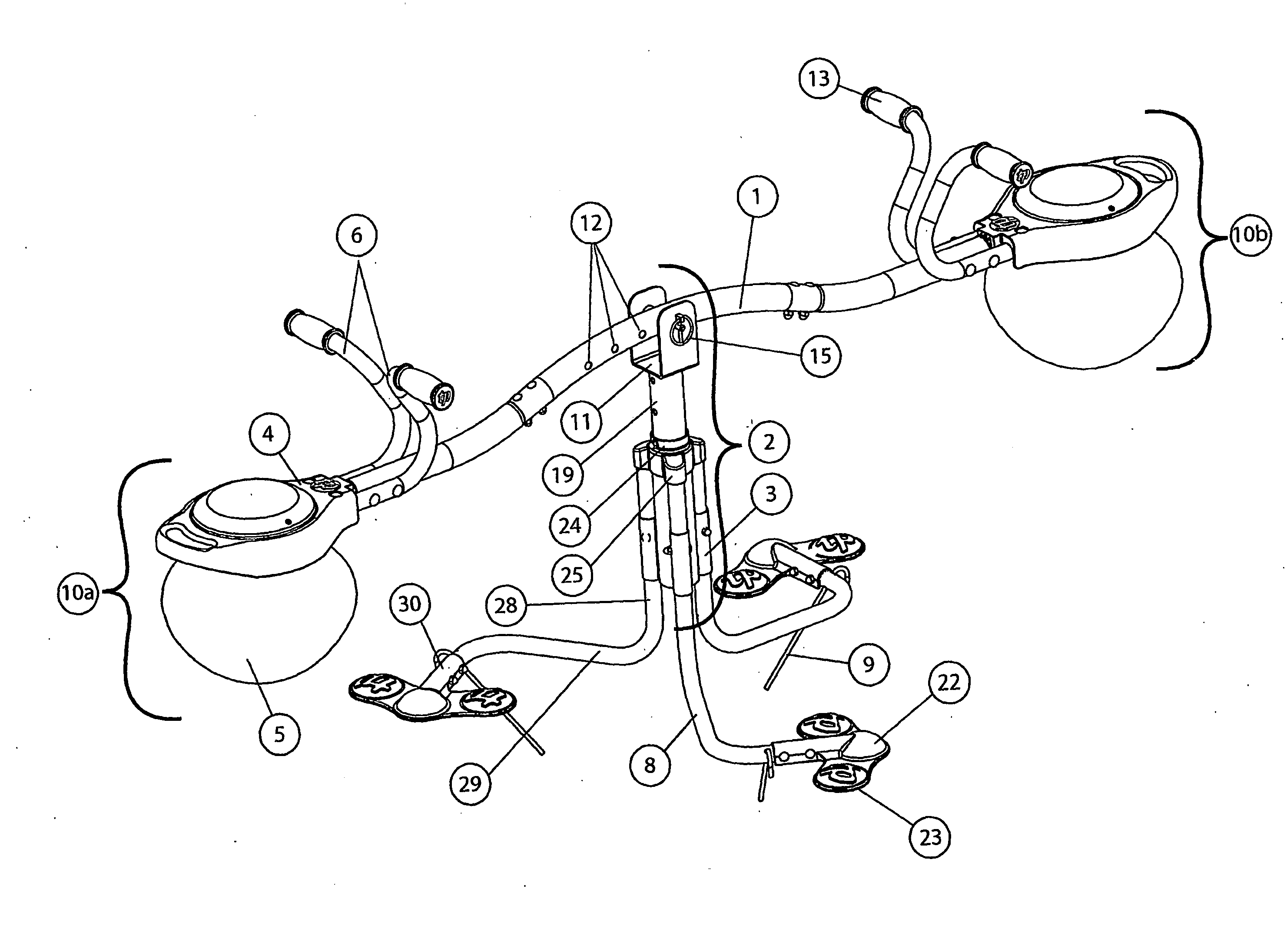 Recreational apparatus providing up and down motion and rotational motion