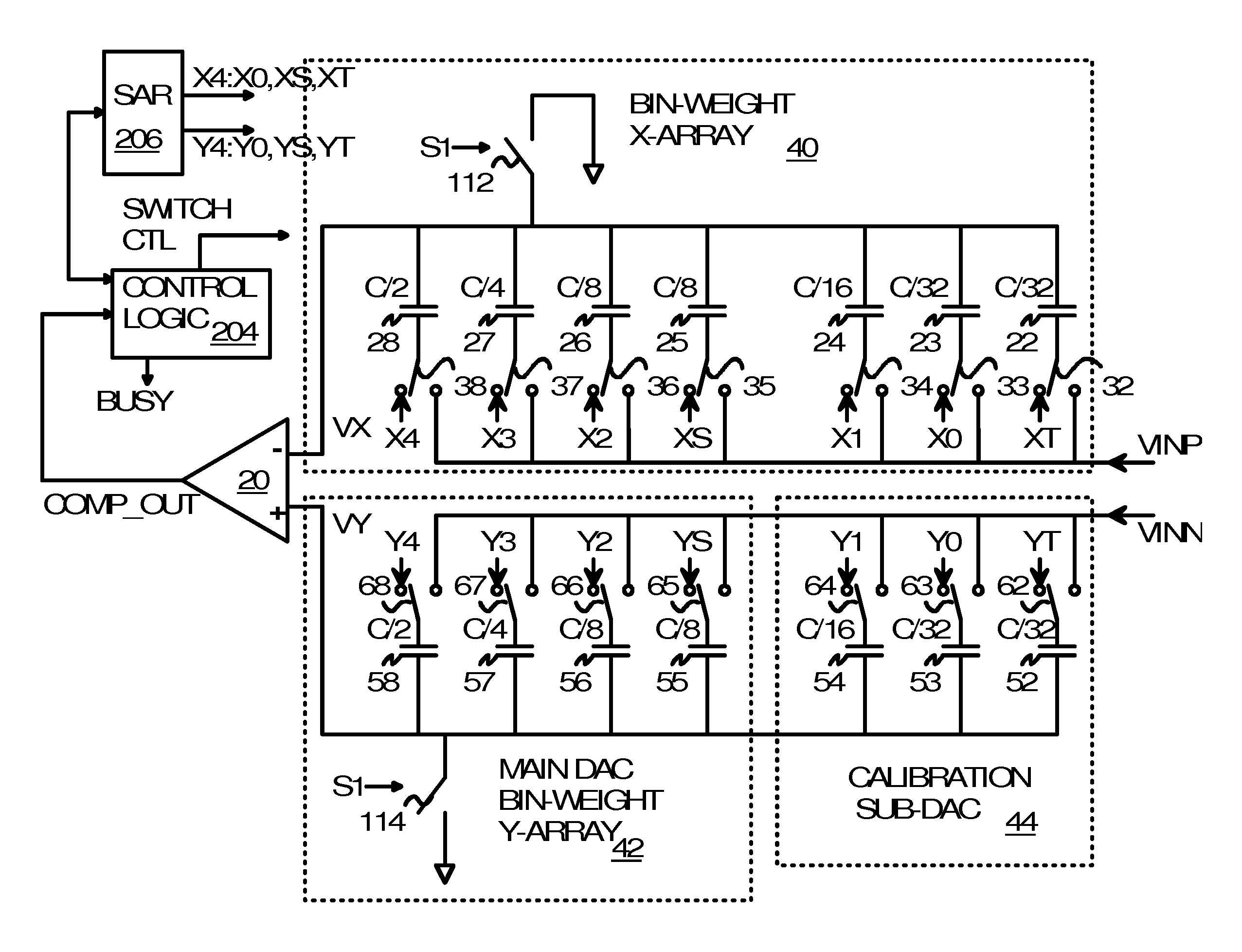 Charge compensation calibration for high resolution data converter