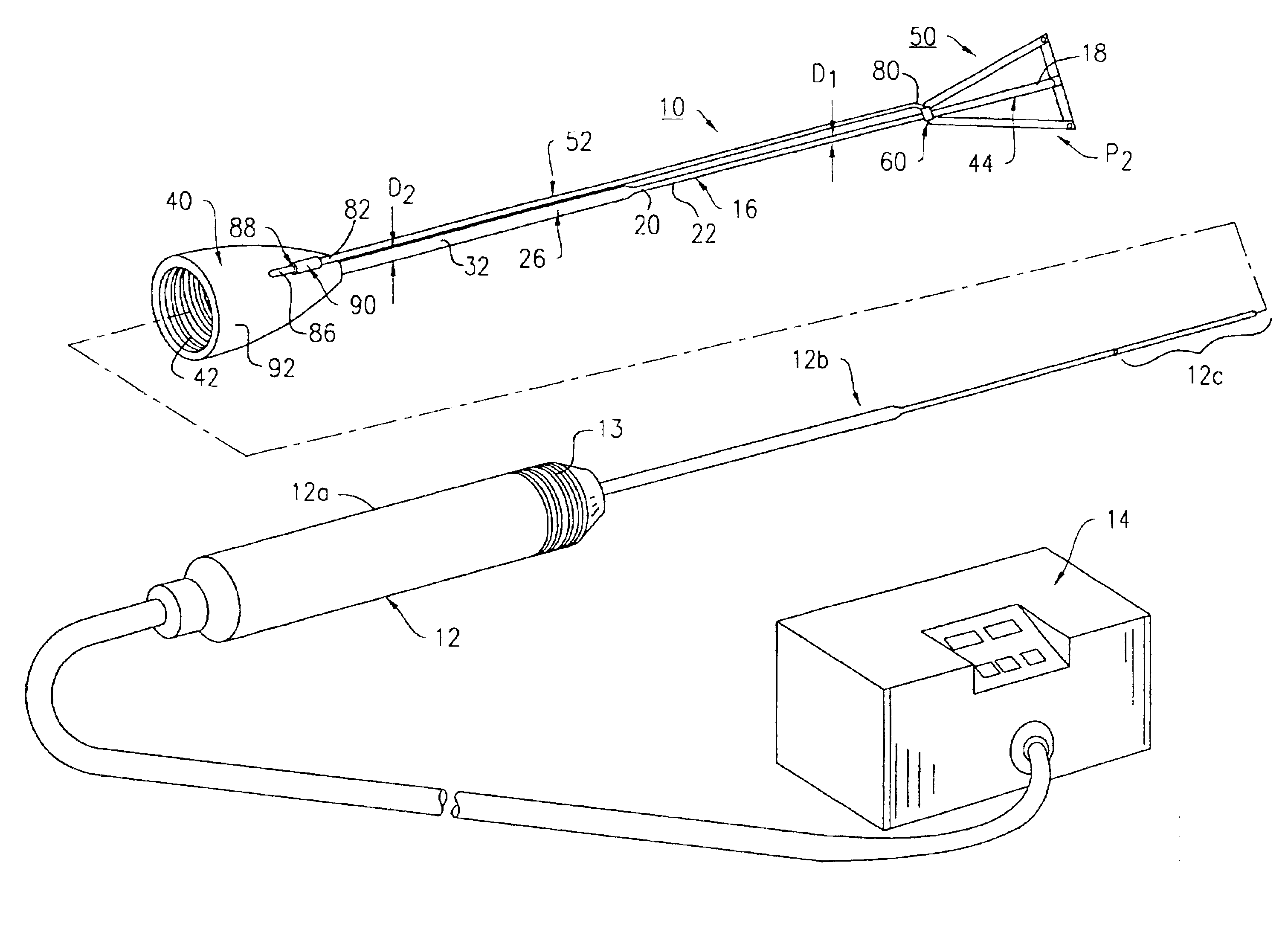 Deployable cryosurgical catheter