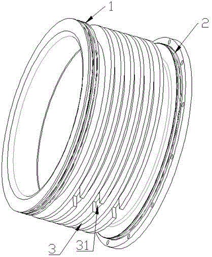 Cooler in driving gearbox, and cooling structure and method of driving gearbox