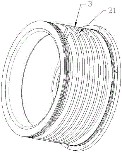 Cooler in driving gearbox, and cooling structure and method of driving gearbox