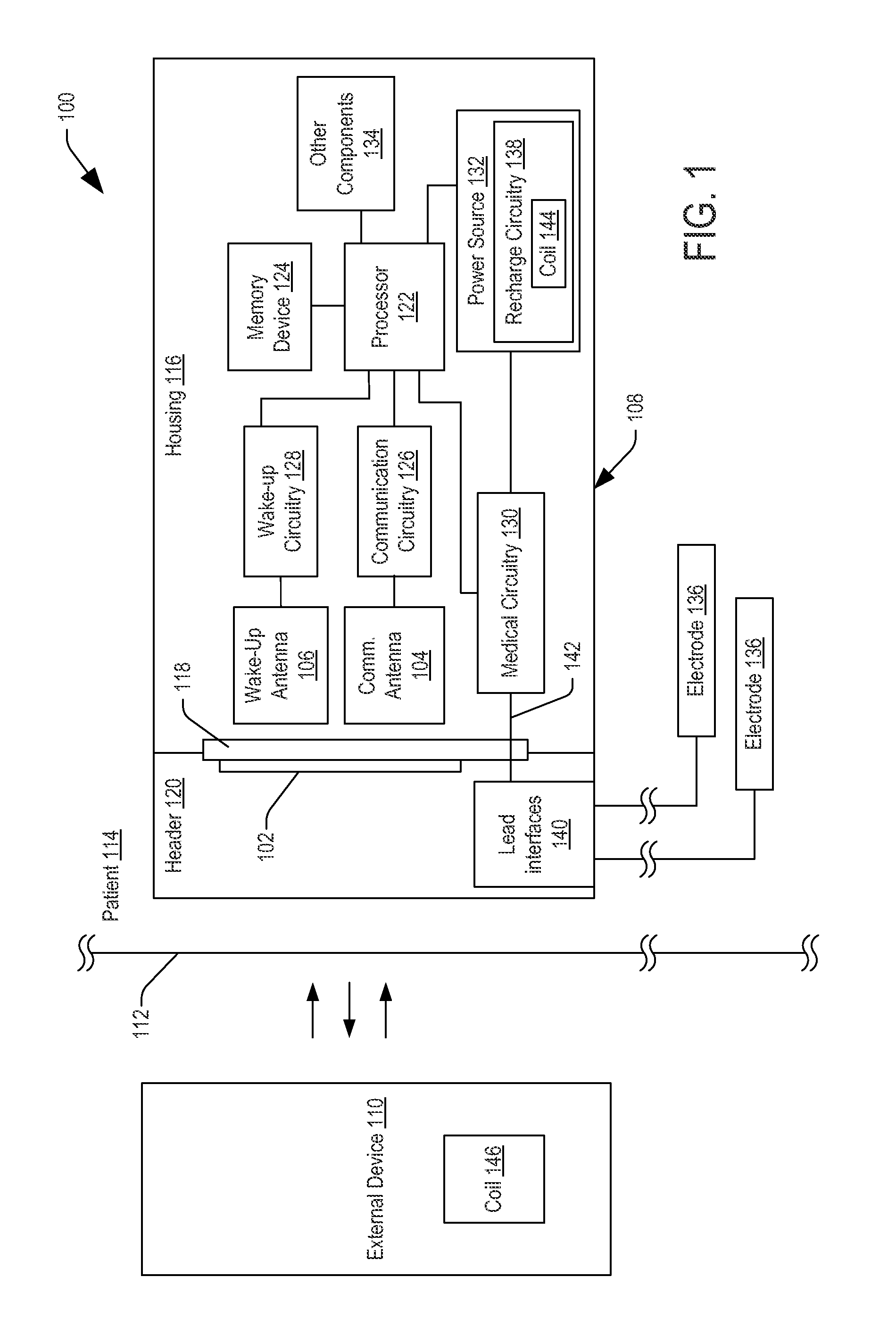 Antenna shield for an implantable medical device