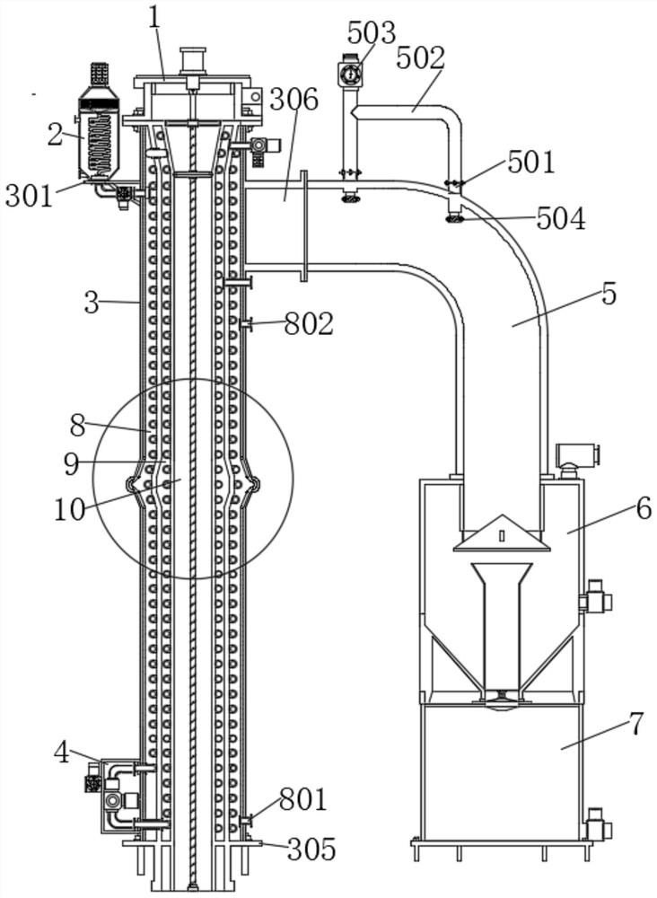 Raw gas waste heat recycling device for ascending pipe of coke oven