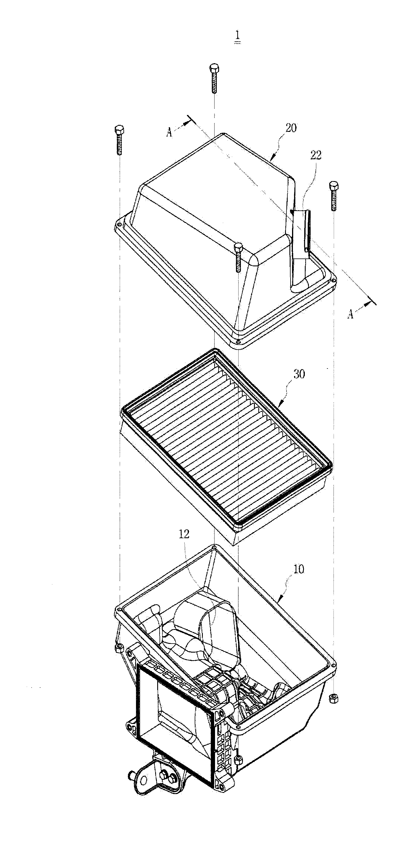 Air cleaner for vehicle