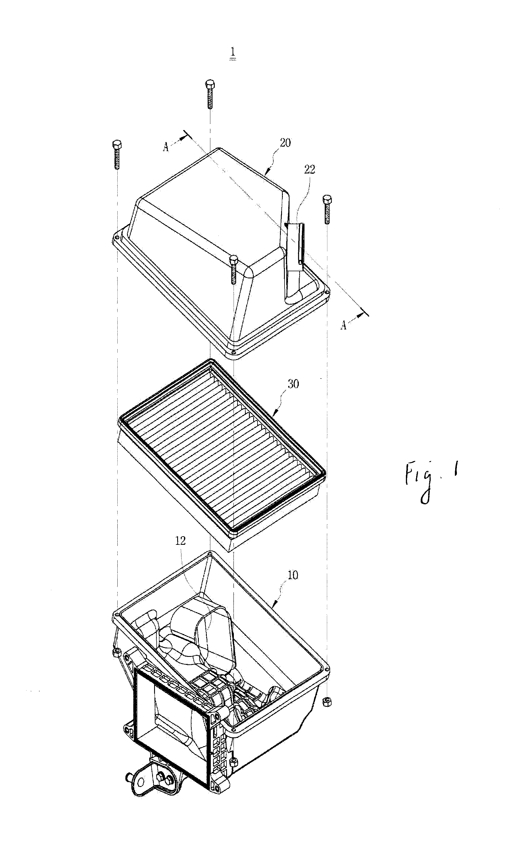 Air cleaner for vehicle