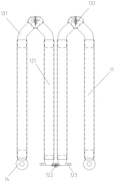 Vehicle folding tarpaulin device