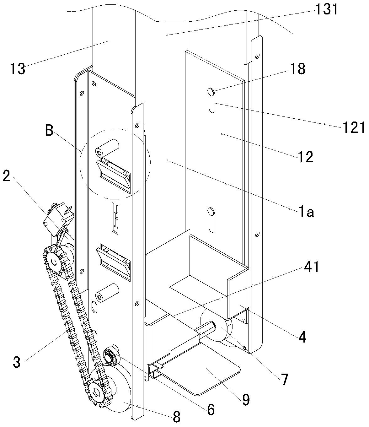 Box-packed commodity automatic delivery device