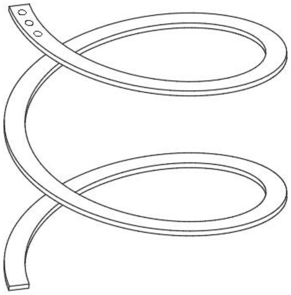 Seamless spiral blade machining method