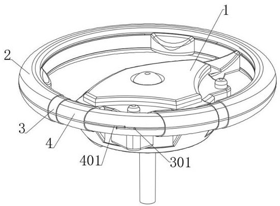 Induction electric heating device for automobile steering wheel