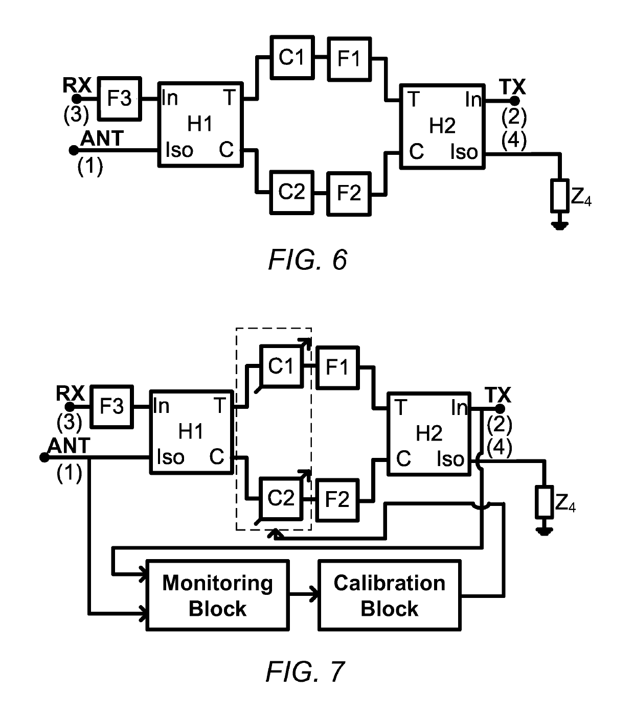 Hybrid-based cancellation in presence of antenna mismatch