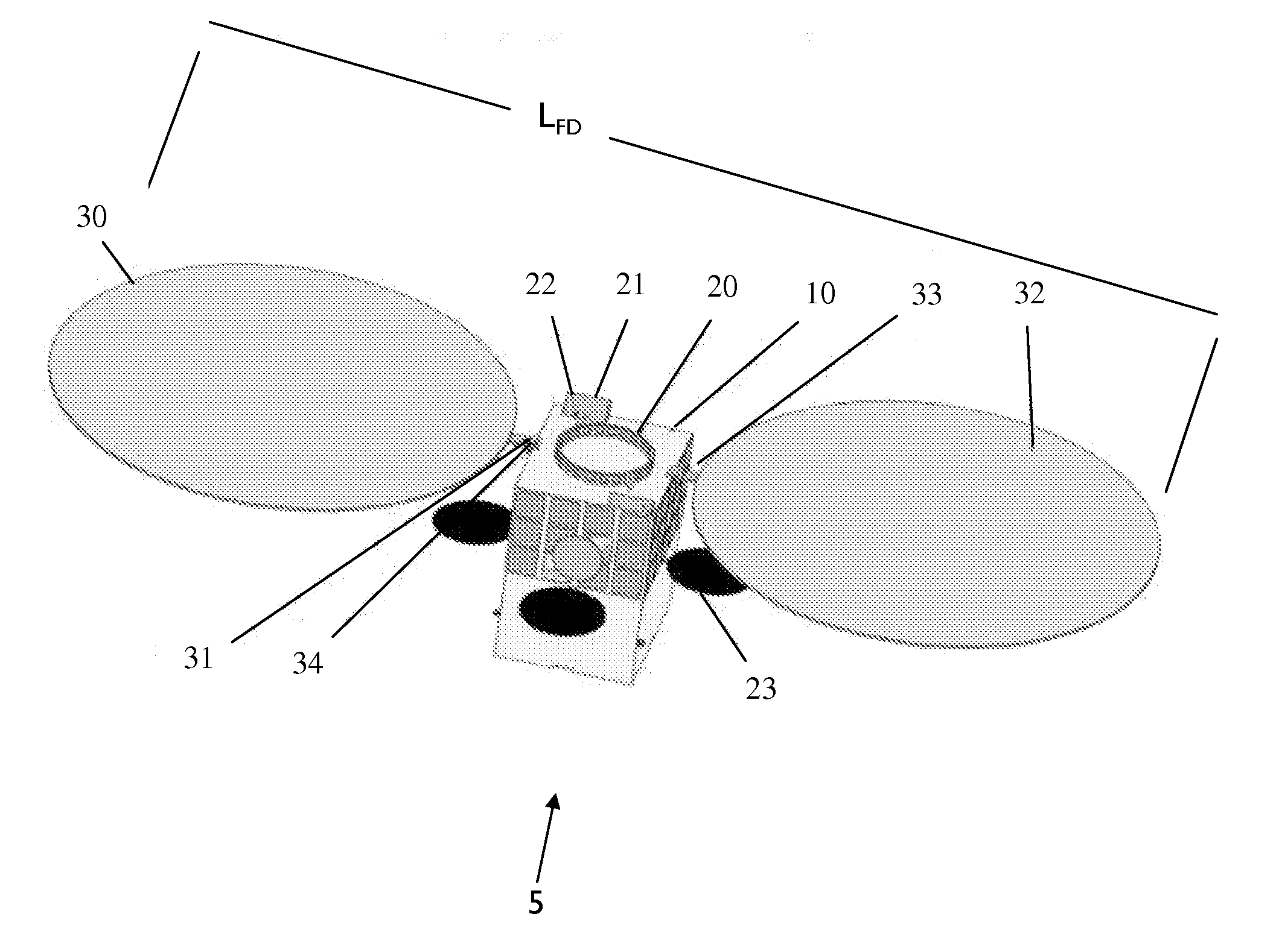 Low volume micro satellite with flexible winded panels expandable after launch