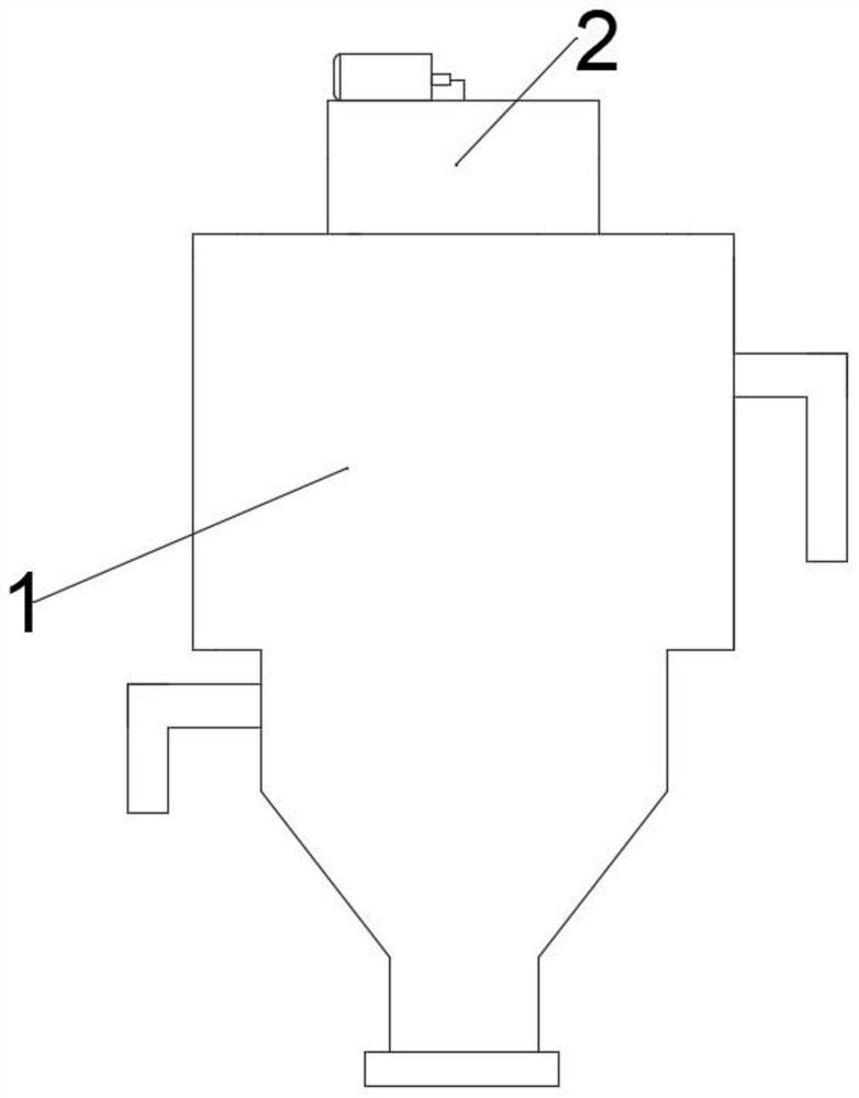 Dust removal auxiliary cyclone cylinder of chaff hot-blast stove