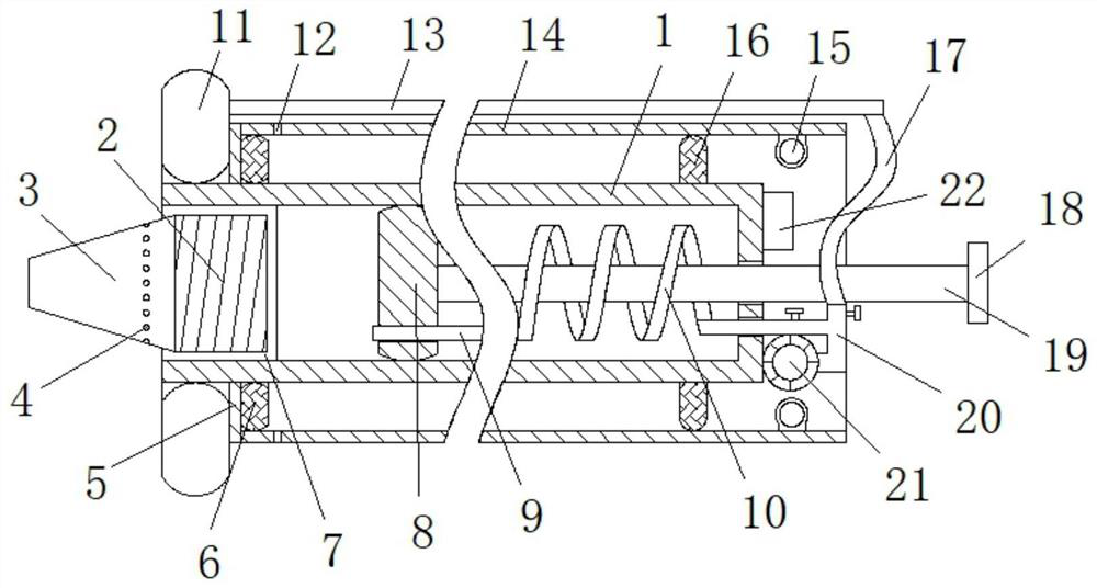 A drug-applying device for gynecological care to avoid secondary wound infection