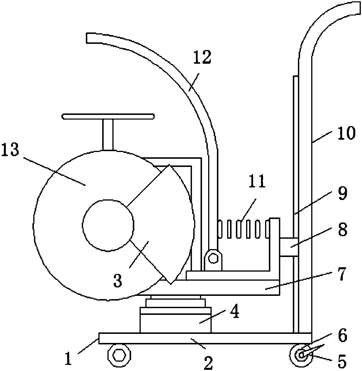 Wall saw cutting machine and gearbox thereof