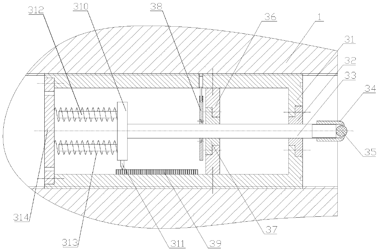 Embedded type scraping plate corner detecting device and detecting method of scraping plate conveyor