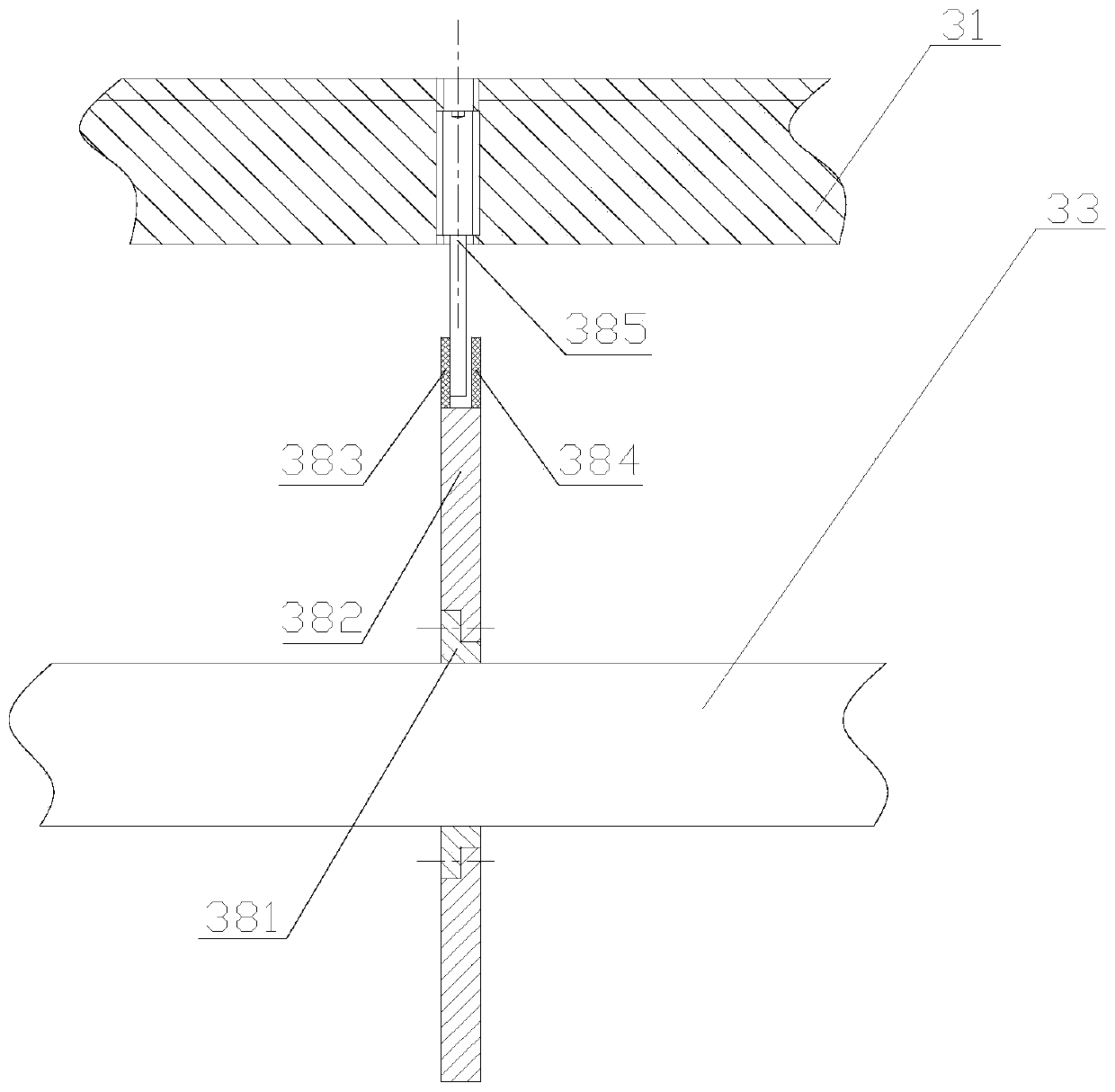 Embedded type scraping plate corner detecting device and detecting method of scraping plate conveyor