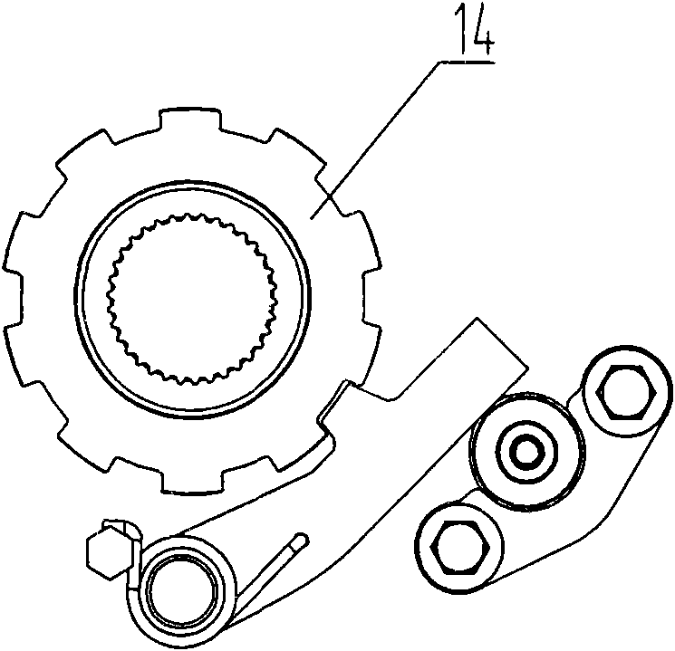 Novel parking braking mechanism of dual clutch automatic transmission (DCT)