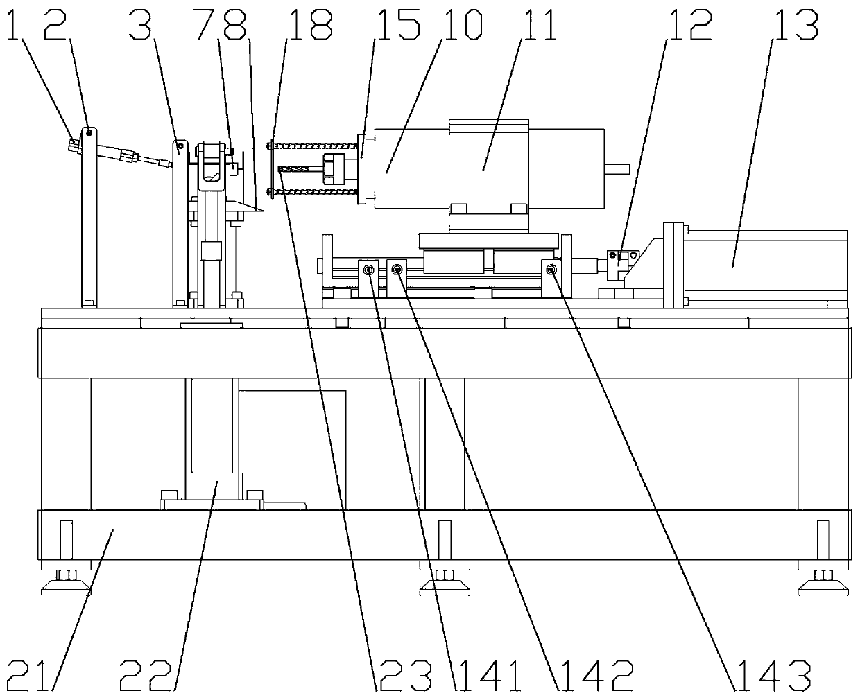 Full-automatic fixed distance drilling device for cylindrical pins and method