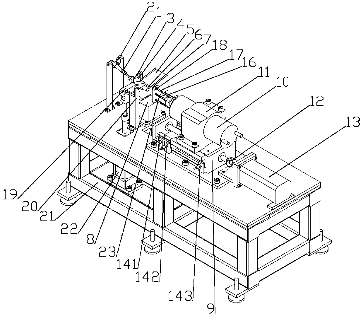 Full-automatic fixed distance drilling device for cylindrical pins and method