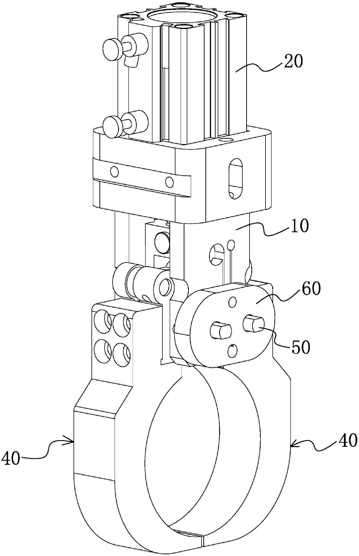 Mechanical gripper with adjustable width